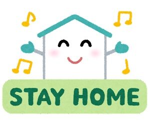 STAY HOME のロゴイラスト